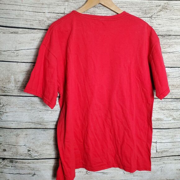 Bazinga Big Bang Theory Flash Sheldon T Shirt Warner Brothers Red Size XL - Picture 3 of 5